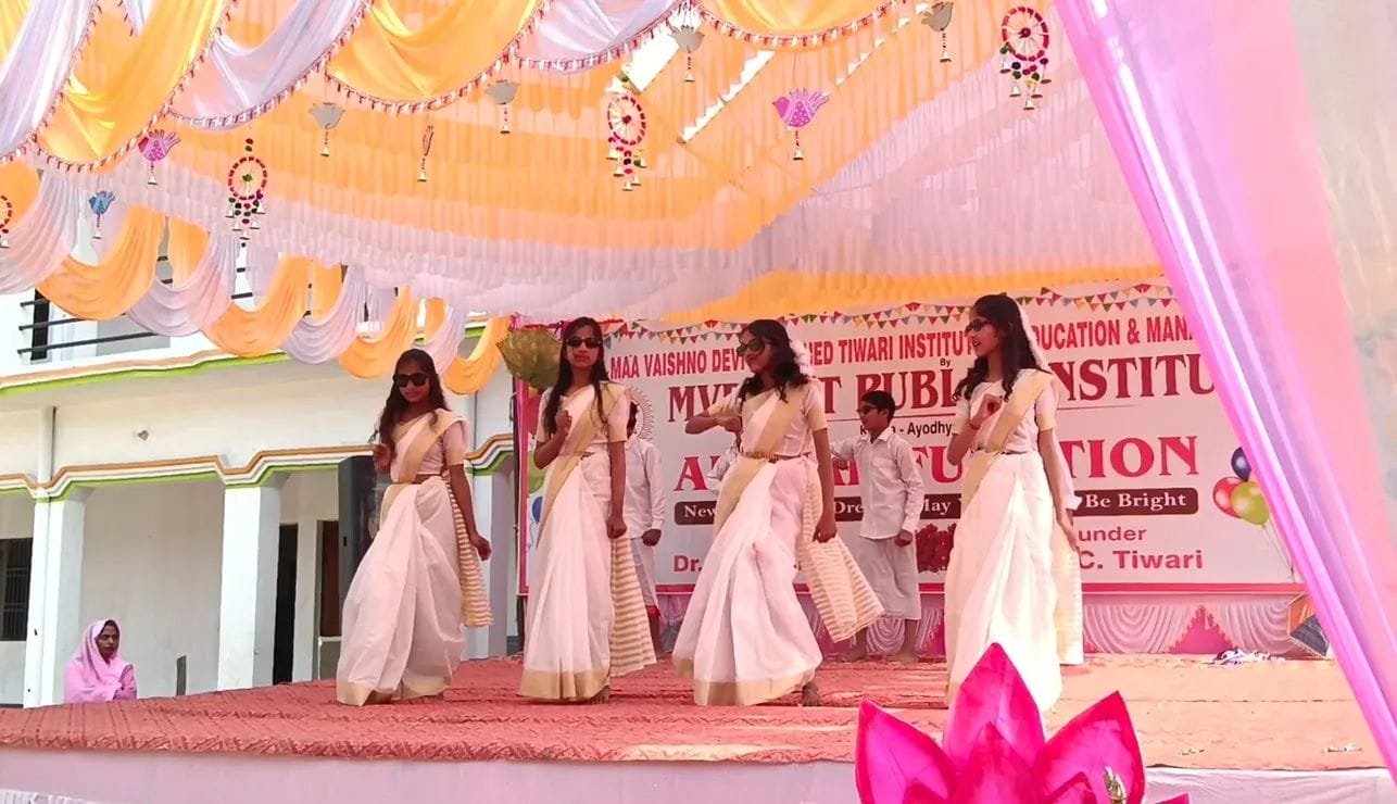 Students dancing on Annual Sports Day 2025